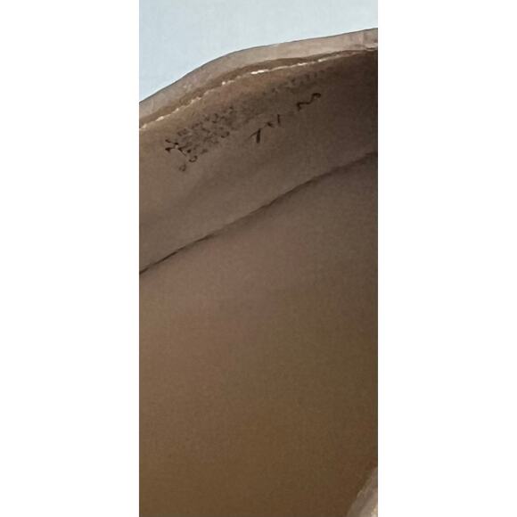 Copper Key Lovely Leather Beige Tan Scalloped Edge Ballet Flat Comfort Shoes 7.5 - Picture 6 of 8